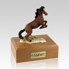 Mustang Brown X Large Horse Cremation Urn