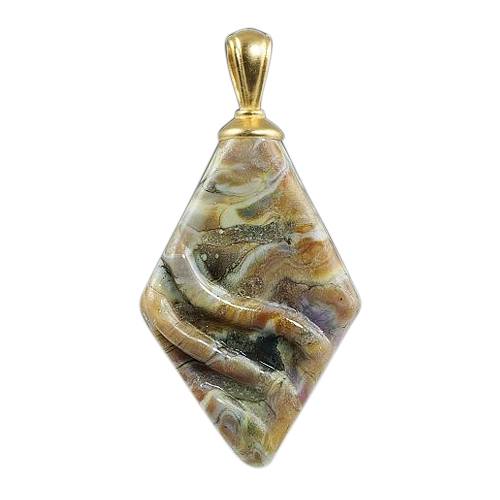 Nebula Rhombus Cremation Ash Pendant