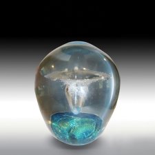 Neutron Geyser Small Glass Cremation Keepsake