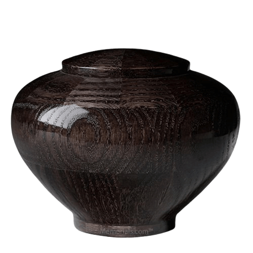 Noir Medium Wood Urn