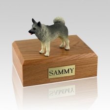 Norwegian Elkhound Standing Dog Urns