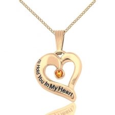 November Gold Heart Keepsake