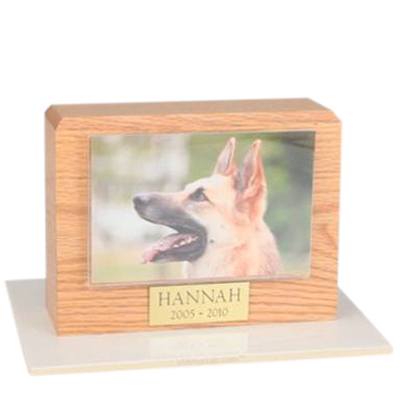 Oak Picture X Large Pet Cremation Urn