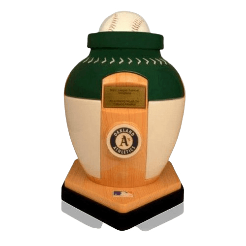 Oakland Athletics Baseball Cremation Urn