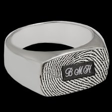 Oblong Cremation Print Rings