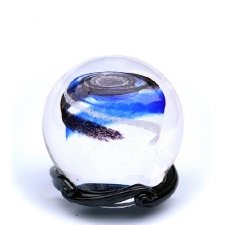 Ocean Blue & Black Galaxy Medium Memory Glass Keepsake