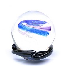 Ocean Blue & Purple Galaxy Memory Glass Keepsake