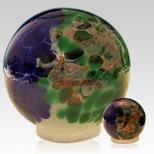 Ocean Orb Glass Pet Urns
