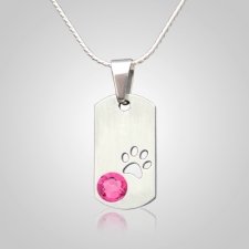 October Pet Memorial Pendant