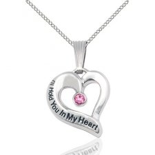 October Heart Keepsake Jewelry