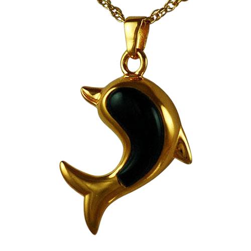 Dolphine Onyx Cremation Jewelry II