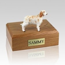 Orange Belton English Setter Dog Urns