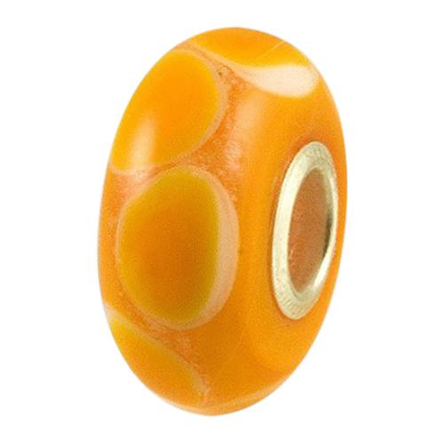 Orange Harmony Cremation Ash Bead