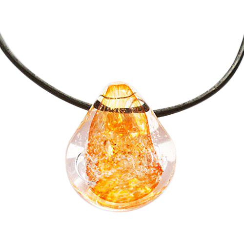 Orange Memorial Jewelry Pendant