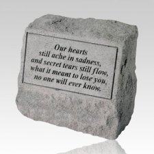 Our Hearts Still Ache Cremation Gravestone