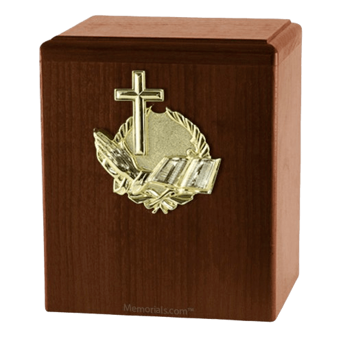 Our Prayer Walnut Cremation Urn