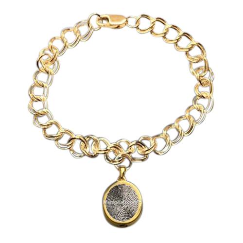 Ovalo 14k Gold Cremation Print Bracelet