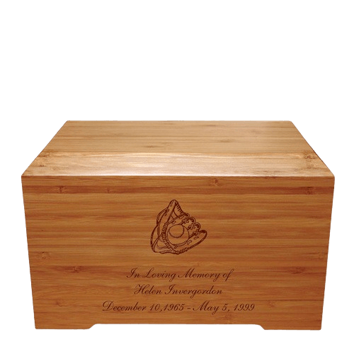 Glove Bamboo Distinction Green Cremation Urn