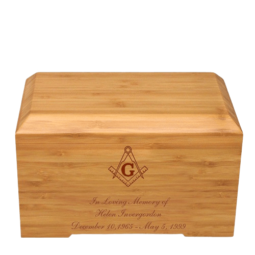 Mason Bamboo Essence Cremation Urn