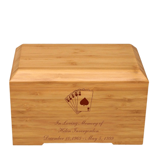 Cards Bamboo Essence Cremation Urn