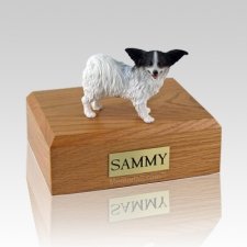 Papillon Black & White Dog Urns