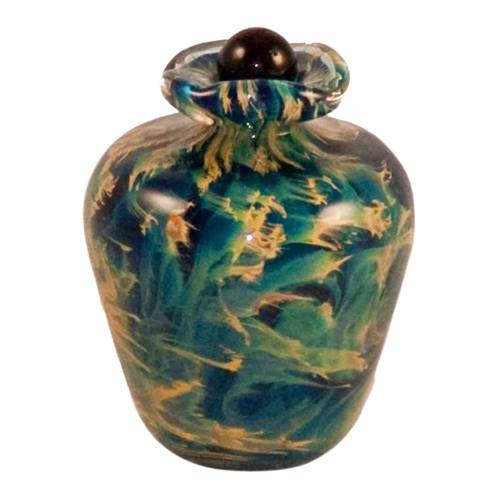 Paradise Glass Pet Keepsake Urn