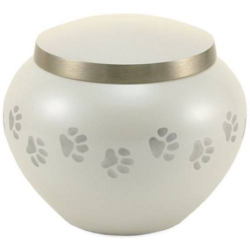 Paw Print Pearl Large Pet Urn