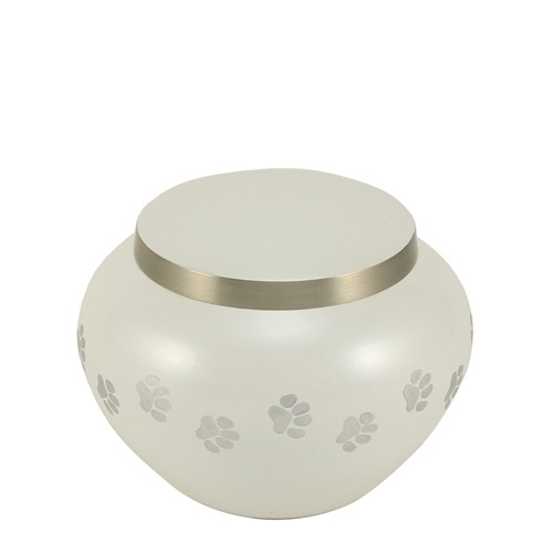 Paw Print Pearl Small Pet Urn