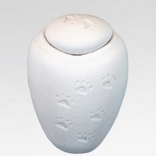 Paw Print Quartz Medium Biodegradable Urn