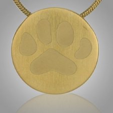 Paw Signet Bronze Keepsake Pendant