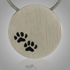 Paws Signet Pewter Keepsake Pendant