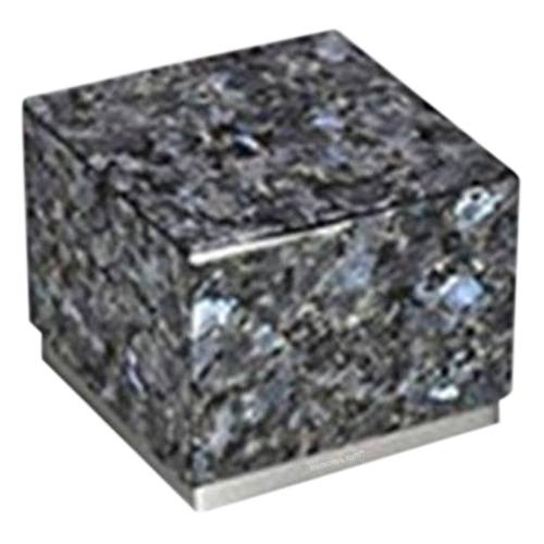 Peace Blue & Silver Stone Pet Urn