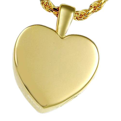 Peaceful Heart Cremation Pendant II