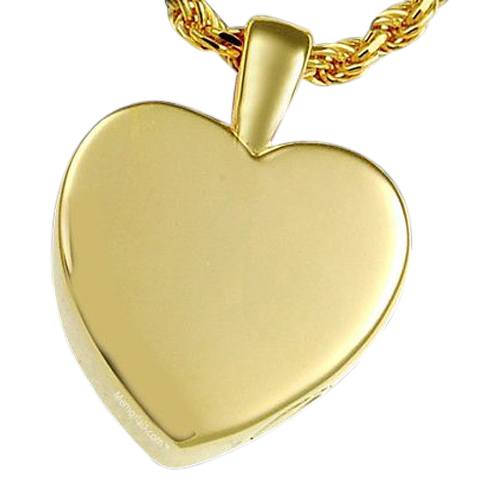 Peaceful Heart Cremation Pendant IV