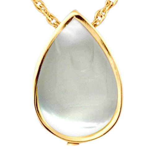 Pearl Tear Drop Keepsake Pendant IV