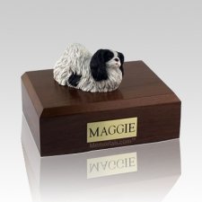 Pekingese Black & White Dog Urns