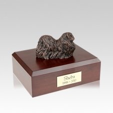 Pekingese Bronze Medium Dog Urn