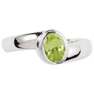 Peridot Serpentine Cremation Ring