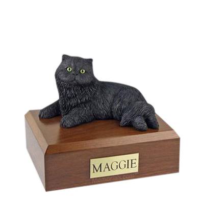 Persian Black Medium Cat Cremation Urn