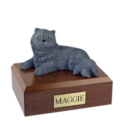 Persian Grey Large Cat Cremation Urn