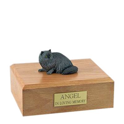 Persian Grey Laying Large Cat Cremation Urn