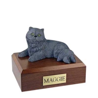 Persian Grey Medium Cat Cremation Urn