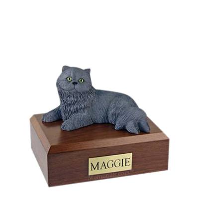 Persian Grey Small Cat Cremation Urn