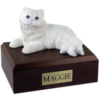 Persian White X Large Cat Cremation Urn