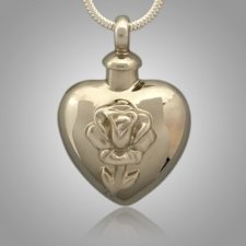 Pet Tulip Heart Cremation Pendant