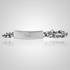 Pet Wide Cremation Ashes Bracelet