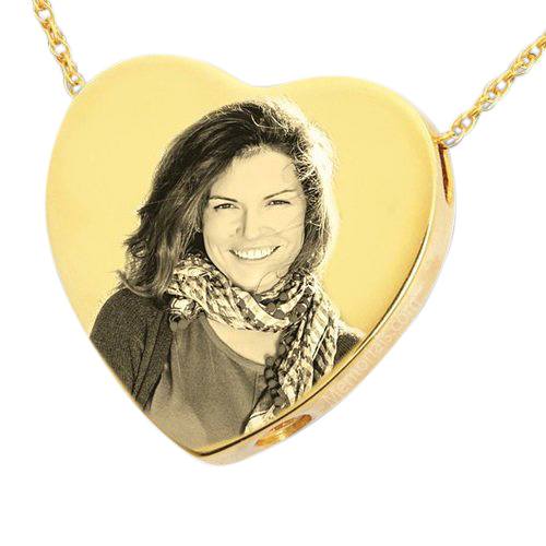 Photo Heart Cremation Pendant IV