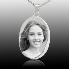 Photo Oval Cremation Pendant III