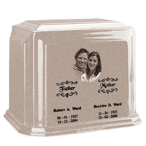 Picture Frost Marble Urn For Two