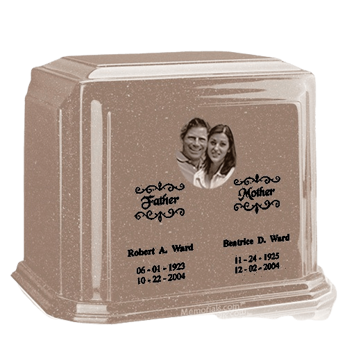 Picture Sand Marble Urn For Two 